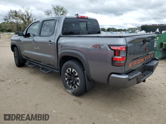 2023 Nissan Frontier PRO-4X with VIN 1N6ED1EK2PN663980, listed as a Copart auction lot 74612904 with 0 mi miles and Non Repairable. Bid and sale history available at carsss.com. Image 2.