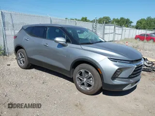 2025 Chevrolet Blazer LT with VIN 3GNKBHR41SS192166, listed as a IAAI auction lot 42720283 with 8,678 mi miles and . Bid and sale history available at DreamBid. Image 1.