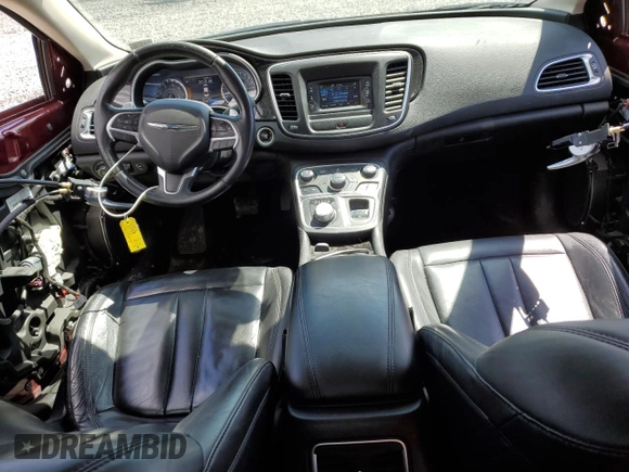 2015 Chrysler 200 C with VIN 1C3CCCCG6FN609625, listed as a Copart auction lot 53061575 with 163,052 mi miles and Salvage Title. Bid and sale history available at DreamBid. Image 8.