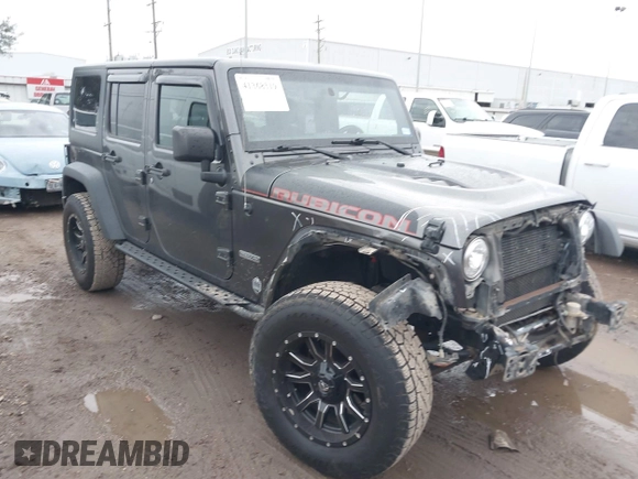 2018 Jeep Wrangler Unlimited Rubicon Recon with VIN 1C4BJWFG4JL827920, listed as a IAAI auction lot 41368319 with 110,835 mi miles and . Bid and sale history available at DreamBid. Image 1.