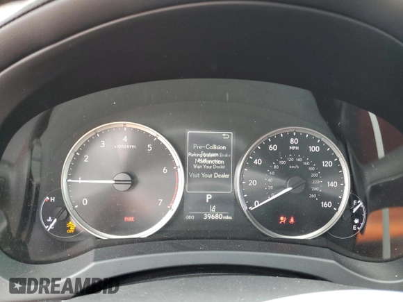 2021 Lexus IS 300 with VIN JTHCA1D28M5117103, listed as a Copart auction lot 53957595 with 39,680 mi miles and Salvage title. Bid and sale history available at DreamBid. Image 9.