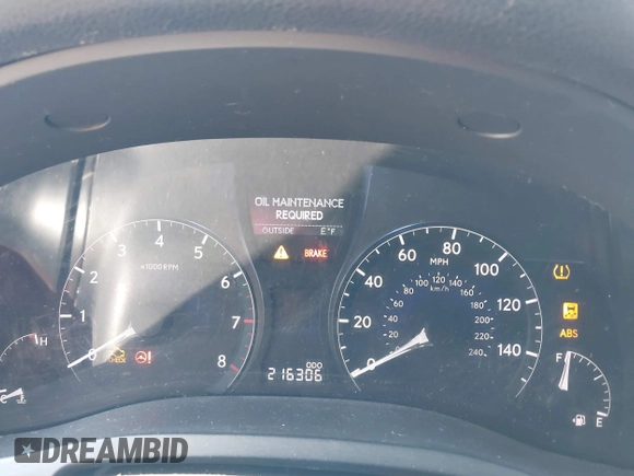2010 Lexus RX 350 with VIN 2T2BK1BA8AC049464, listed as a IAAI auction lot 42081824 with 216,306 mi miles. Bid and sale history available at carsss.com. Image 7.