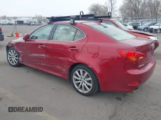 2008 Lexus IS 250 with VIN JTHCK262285020968, listed as a IAAI auction lot 41913121 with 125,435 mi miles. Bid and sale history available at carsss.com. Image 3.