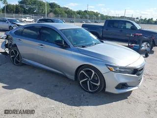 2022 Honda Accord Sedan Sport SE with VIN 1HGCV1F48NA046600, listed as a IAAI auction lot 41510584 with 140,952 mi miles. Bid and sale history available at carsss.com. Image 1.