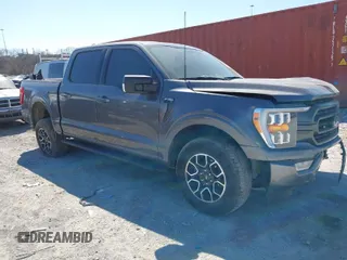 2023 Ford F-150 XL with VIN 1FTEW1EPXPKE67778, listed as a IAAI auction lot 41696136 with 37,081 mi miles. Bid and sale history available at carsss.com. Image 1.