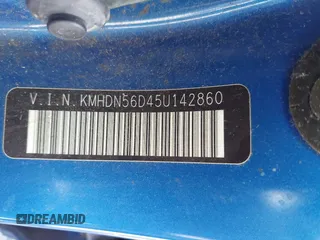 2005 Hyundai Elantra GLS с VIN KMHDN56D45U142860, выставлен на аукционе IAAI как лот 42168213 с пробегом Не указан миль и . История ставок и продаж доступна на DreamBid. Изображение 12.