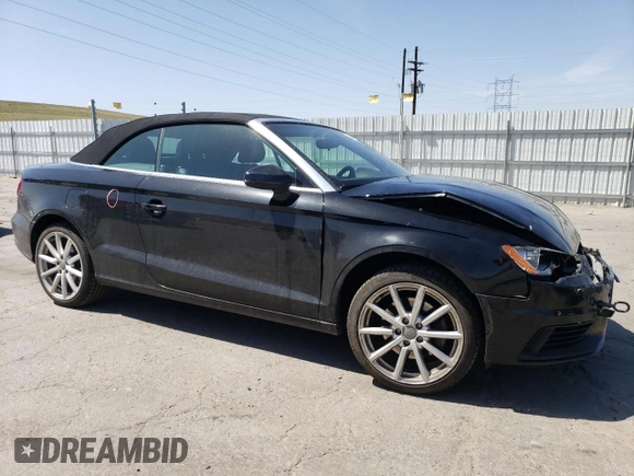 2015 Audi A3 2.0T Premium Plus with VIN WAU3FLFF6F1110043, listed as a Copart auction lot 52631475 with 80,467 mi miles and Salvage Title. Bid and sale history available at carsss.com. Image 4.