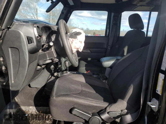 2018 Jeep Wrangler JK Unlimited Sport S with VIN 1C4BJWDGXJL828251, listed as a Copart auction lot 43981225 with 0 mi miles and Salvage Title. Bid and sale history available at carsss.com. Image 7.