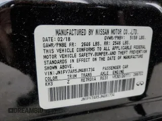 2018 Infiniti Q50 RED SPORT 400 with VIN JN1FV7AR5JM481734, listed as a Copart auction lot 48287625 with 0 mi miles and Salvage Title. Bid and sale history available at carsss.com. Image 14.