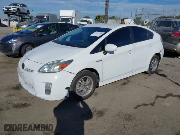 2010 Toyota Prius II with VIN JTDKN3DU3A5126169, listed as a IAAI auction lot 41605289 with 180,624 mi miles. Bid and sale history available at carsss.com. Image 22.