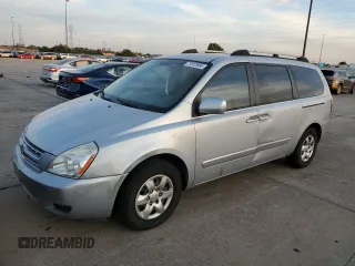 2009 Kia Sedona LX with VIN KNDMB233596280263, listed as a Copart auction lot 77812904 with 0 mi miles and Clean Title. Bid and sale history available at carsss.com. Image 1.