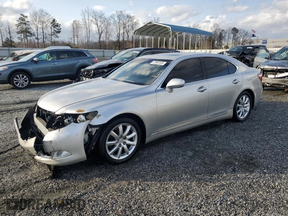 2009 Lexus LS 460 with VIN JTHBL46F195089613, listed as a Copart auction lot 47802535 with 209,104 mi miles and Salvage title. Bid and sale history available at DreamBid. Image 1.