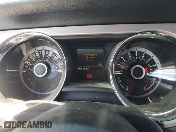 2013 Ford Mustang GT with VIN 1ZVBP8CF5D5240282, listed as a Copart auction lot 58381595 with 56,915 mi miles and Clean title. Bid and sale history available at DreamBid. Image 9.