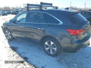 2016 Acura MDX with VIN 5FRYD4H27GB043605, listed as a IAAI auction lot 41402737 with 129,259 mi miles. Bid and sale history available at carsss.com. Image 3.