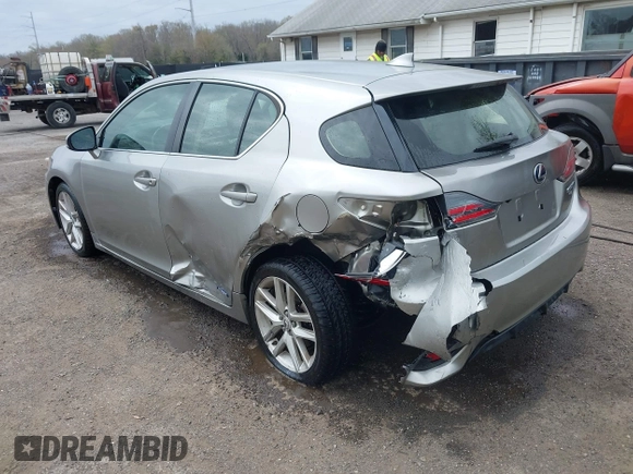 2017 Lexus CT with VIN JTHKD5BH3H2281061, listed as a IAAI auction lot 41936253 with 158,674 mi miles. Bid and sale history available at carsss.com. Image 3.