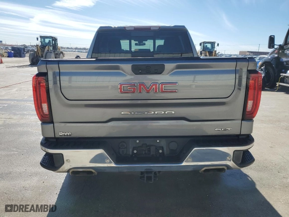 2022 GMC Sierra 1500 SLT with VIN 1GTU9DED6NZ208526, listed as a Copart auction lot 87836935 with 50,864 mi miles and Salvage Title. Bid and sale history available at carsss.com. Image 6.
