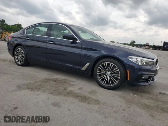 2017 BMW 5 Series 530i with VIN WBAJA5C37HG897385, listed as a Copart auction lot 57414135 with 65,221 mi miles and Salvage title. Bid and sale history available at DreamBid. Image 4.