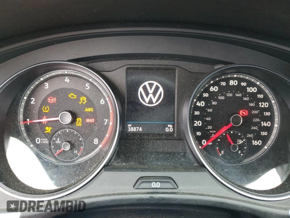 2021 Volkswagen Atlas SE with VIN 1V2RR2CA3MC609521, listed as a Copart auction lot 55945695 with 38,874 mi miles and Salvage title. Bid and sale history available at DreamBid. Image 9.