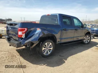 2018 Ford F-150 XL with VIN 1FTEW1EP5JFB40530, listed as a Copart auction lot 52946645 with 106,796 mi miles and Salvage Title. Bid and sale history available at carsss.com. Image 3.
