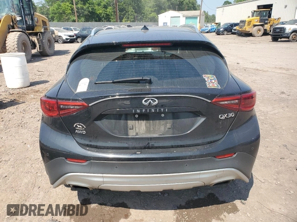 2018 Infiniti QX30 Premium with VIN SJKCH5CR1JA059399, listed as a Copart auction lot 59188895 with 122,008 mi miles and Salvage title. Bid and sale history available at DreamBid. Image 6.