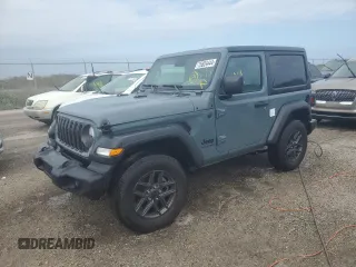 2024 Jeep Wrangler Sport with VIN 1C4PJXAG6RW343261, listed as a Copart auction lot 75824444 with Not provided miles and Non repairable. Bid and sale history available at DreamBid. Image 1.