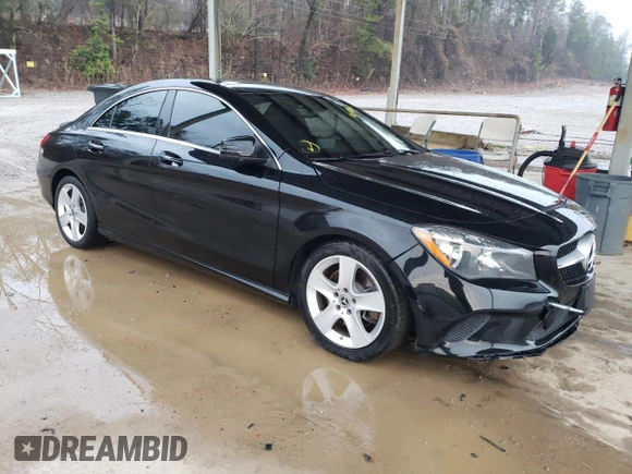 2018 Mercedes-Benz CLA with VIN WDDSJ4GB3JN582710, listed as a Copart auction lot 70184682 with 64,505 mi miles. Bid and sale history available at carsss.com. Image 4.