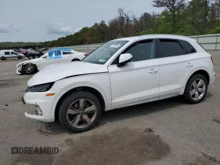 2019 Audi Q5 Premium Plus z VIN WA1BNAFY3K2028356, wystawiony jako Copart lot #57721845 z przebiegiem Nie podano mil oraz Szkoda całkowita • Salvage title. Historia ofert i sprzedaży dostępna na DreamBid. Obrazek 1.