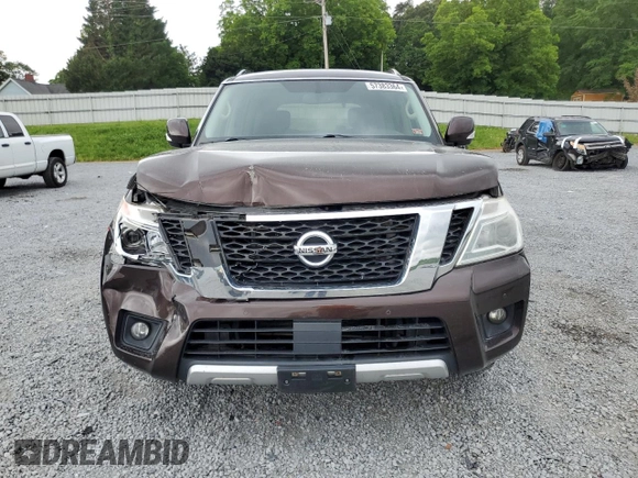 2018 Nissan Armada SV with VIN JN8AY2ND3J9050882, listed as a Copart auction lot 57383364 with 138,342 mi miles and Salvage Title. Bid and sale history available at carsss.com. Image 5.