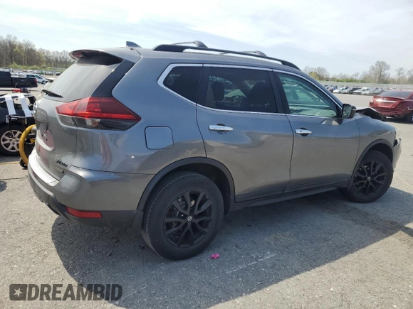 2018 Nissan Rogue SV with VIN 5N1AT2MV8JC725841, listed as a Copart auction lot 54369105 with 113,047 mi miles and Salvage Title. Bid and sale history available at DreamBid. Image 3.