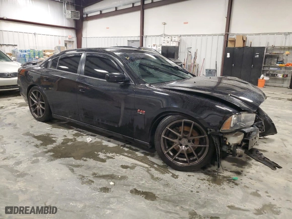 2013 Dodge Charger RT Plus with VIN 2C3CDXCT0DH729539, listed as a Copart auction lot 42966575 with 162,453 mi miles and Salvage Title. Bid and sale history available at carsss.com. Image 4.