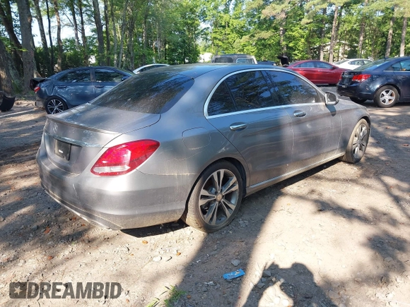 2016 Mercedes-Benz C 300 with VIN WDDWF4JBXGR155652, listed as a IAAI auction lot 42685591 with 88,712 mi miles and . Bid and sale history available at DreamBid. Image 4.