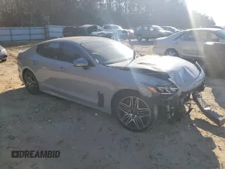 2022 Kia Stinger GT1 with VIN KNAE45LC3N6111026, listed as a Copart auction lot 85894634 with 62,011 mi miles and Salvage Title. Bid and sale history available at DreamBid. Image 4.