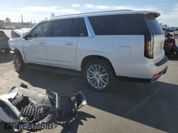 2021 Cadillac Escalade z VIN 1GYS3KKL3MR443385, wystawiony jako Copart lot #50169975 z przebiegiem 127 348 mil mil oraz Szkoda całkowita • Salvage title. Historia ofert i sprzedaży dostępna na DreamBid. Obrazek 2.