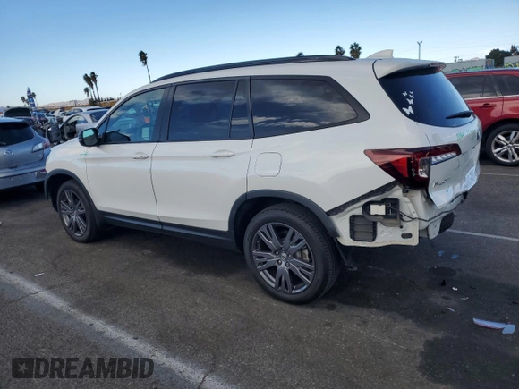 2022 Honda Pilot Sport with VIN 5FNYF6H35NB098700, listed as a Copart auction lot 87680655 with 18,023 mi miles and Salvage Title. Bid and sale history available at carsss.com. Image 2.