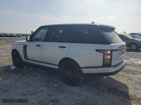 2016 Land Rover Range Rover Diesel HSE with VIN SALGS2KFXGA249523, listed as a Copart auction lot 50358345 with 90,281 mi miles and Salvage Title. Bid and sale history available at carsss.com. Image 2.