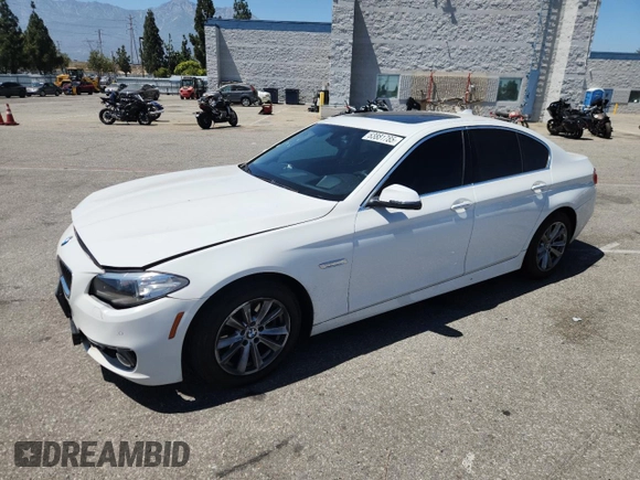2015 BMW 5 Series 528i with VIN WBA5A5C59FD518341, listed as a Copart auction lot 63881785 with 147,489 mi miles and Salvage title. Bid and sale history available at DreamBid. Image 1.