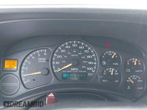 2002 Chevrolet Suburban LT with VIN 1GNFK16ZX2J138018, listed as a IAAI auction lot 41877385 with 235,161 mi miles. Bid and sale history available at carsss.com. Image 7.