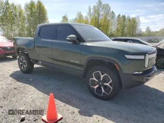 2023 Rivian R1T Adventure with VIN 7FCTGAAA1PN020979, listed as a Copart auction lot 52574025 with 0 mi miles and Salvage Title. Bid and sale history available at carsss.com. Image 4.