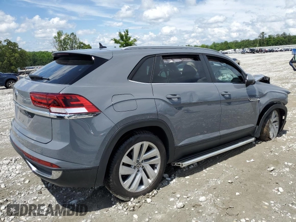 2021 Volkswagen Atlas SE with VIN 1V2JC2CA6MC227031, listed as a Copart auction lot 56779895 with 36,179 mi miles and Salvage title. Bid and sale history available at DreamBid. Image 3.