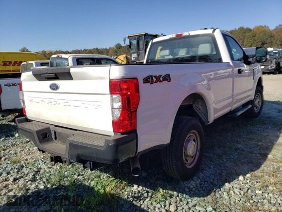 2020 Ford F-250 XL with VIN 1FTBF2B6XLEE98980, listed as a Copart auction lot 76969654 with 46,186 mi miles and Salvage title. Bid and sale history available at DreamBid. Image 3.