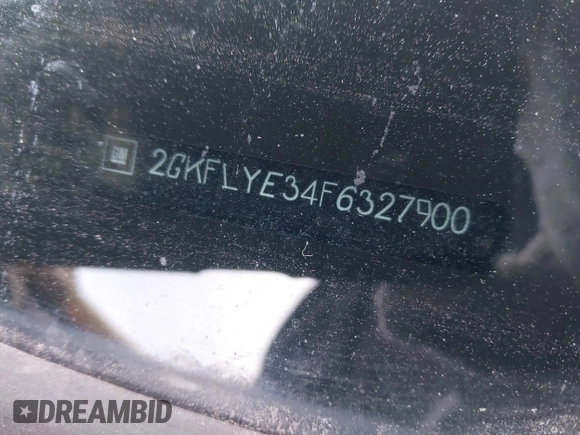 2015 GMC Terrain SLT with VIN 2GKFLYE34F6327900, listed as a IAAI auction lot 41592305 with 44,277 mi miles. Bid and sale history available at carsss.com. Image 17.
