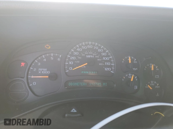 2005 Chevrolet Tahoe LT with VIN 1GNEC13T75J204456, listed as a Copart auction lot 71923524 with 192,705 mi miles and Salvage Title. Bid and sale history available at carsss.com. Image 9.