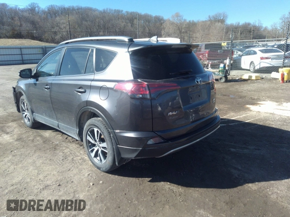 2018 Toyota RAV4 XLE with VIN JTMRFREV9JJ742276, listed as a IAAI auction lot 41855530 with 115,815 mi miles. Bid and sale history available at carsss.com. Image 3.