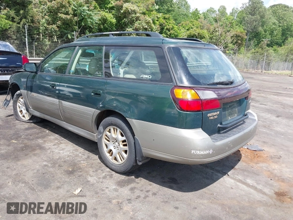 2001 Subaru Legacy Outback L.L. Bean with VIN 4S3BH806017650413, listed as a IAAI auction lot 42172039 with 150,868 mi miles and . Bid and sale history available at DreamBid. Image 3.