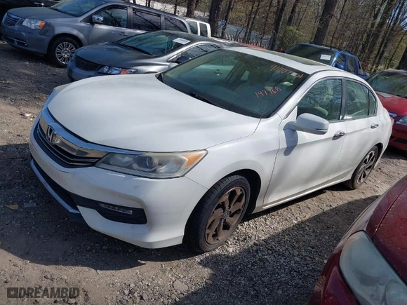 2016 Honda Accord Sedan EX with VIN 1HGCR2F74GA147768, listed as a IAAI auction lot 41907451 with 242,854 mi miles. Bid and sale history available at carsss.com. Image 2.