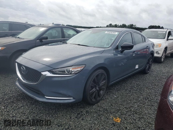 2021 Mazda 6 Grand Touring Reserve with VIN JM1GL1WYXM1606995, listed as a Copart auction lot 72526204 with 49,681 mi miles and Salvage Title. Bid and sale history available at DreamBid. Image 1.