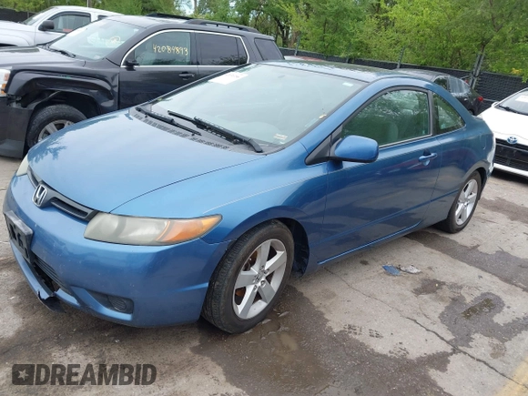 2006 Honda Civic Cpe EX with VIN 2HGFG12826H560333, listed as a IAAI auction lot 42131156 with 182,438 mi miles. Bid and sale history available at carsss.com. Image 2.