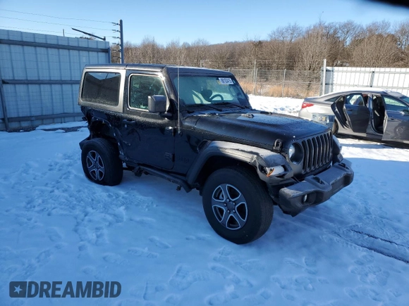 2022 Jeep Wrangler Sport with VIN 1C4HJXAG8NW200391, listed as a Copart auction lot 88103415 with 32,085 mi miles and Salvage Title. Bid and sale history available at DreamBid. Image 4.