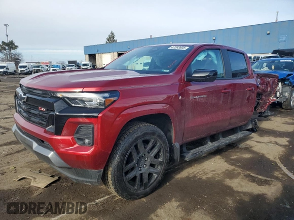 2024 Chevrolet Colorado 4WD Z71 with VIN 1GCPTDEK7R1299629, listed as a Copart auction lot 47263605 with 4,706 mi miles and Salvage Title. Bid and sale history available at carsss.com. Image 1.