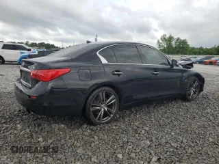 2015 Infiniti Q50 Sport with VIN JN1BV7AP2FM358154, listed as a Copart auction lot 55402455 with 154,630 mi miles and Salvage title. Bid and sale history available at DreamBid. Image 3.
